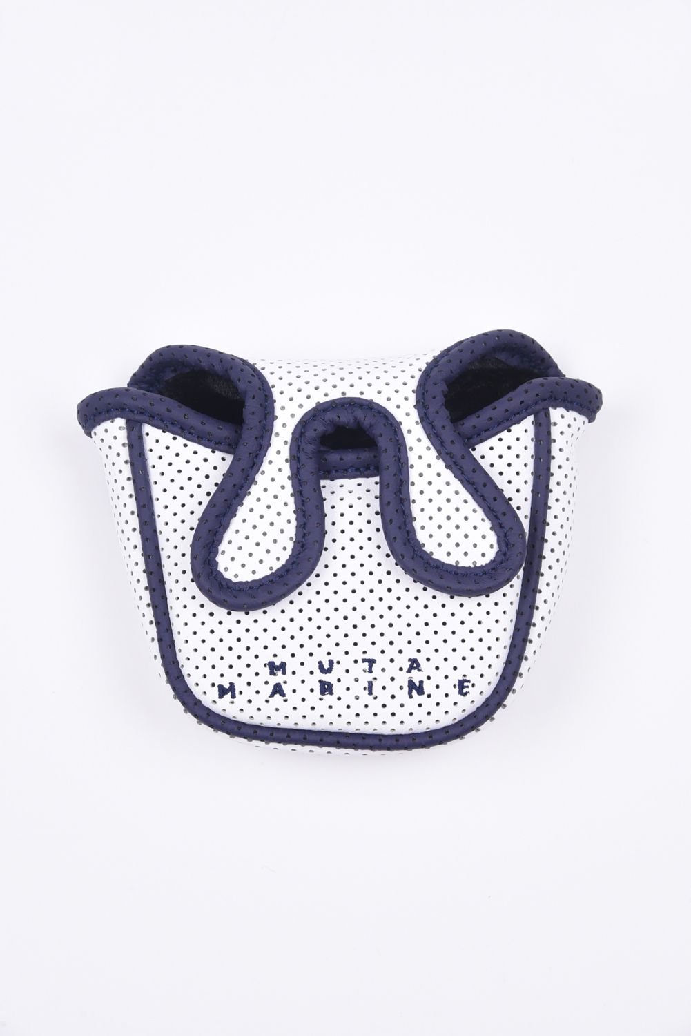 HEAD COVER / パンチング バイカラー マレットタイプ パターカバー (ホワイト)