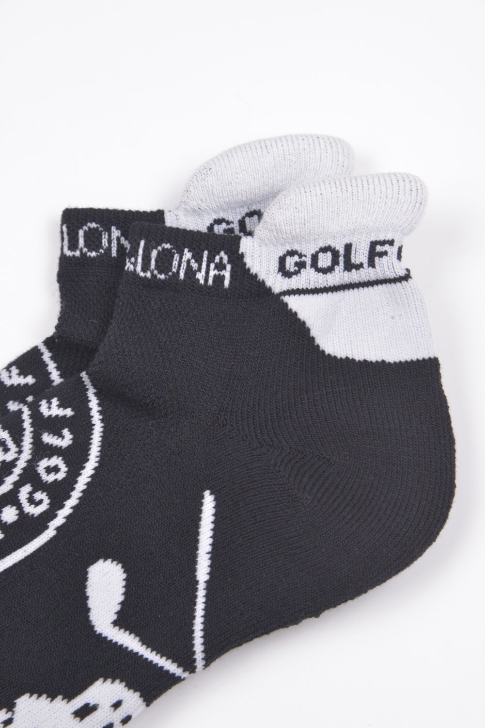 【26AW】【レディース】 CIRCLE ICON SNEAKER SOCKS / ジャパンメイド サークルスカルジャカード スニーカー丈 ローソックス (ブラック)