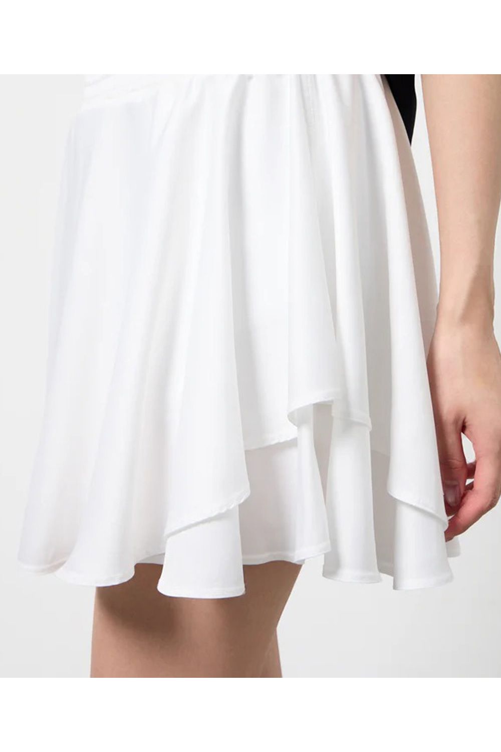 【26SS】【レディース】 DOUBLE-FACED DRAPED SKIRT / ダブルフェイスドレープスカート (ホワイト)