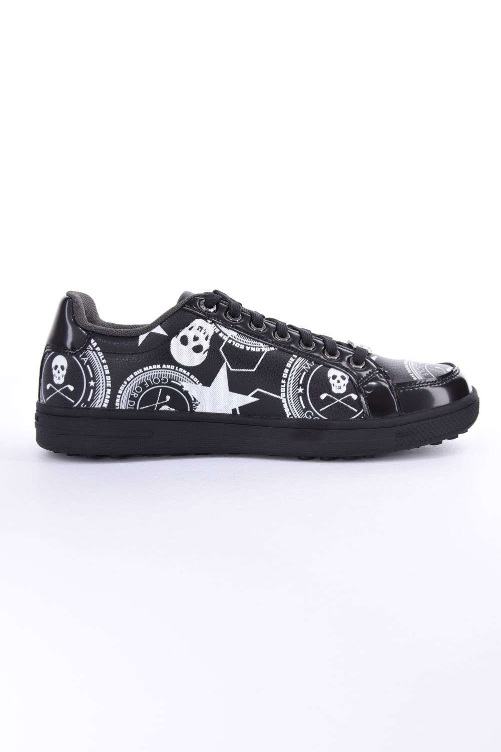 【2026AW 木村拓哉さん着用】 ATRAS SPIKELESS GOLF SNEAKERS / ロゴグラフィック ローカット スパイクレススニーカー (ブラック)