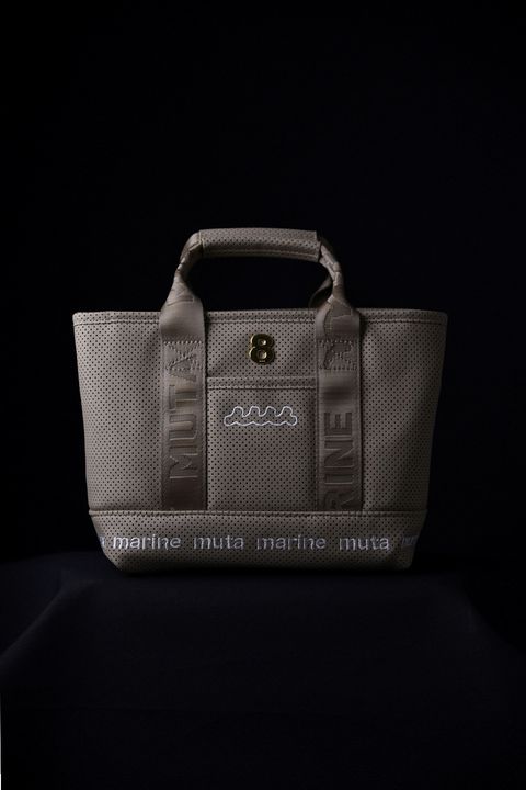 【GOSSIP GOLF別注】 “8” PLATE CONTINUA PARTITION TOTE BAG / 8プレート パンチングエシカルレザー パーテーションバッグ (ニュートラルベージュ)