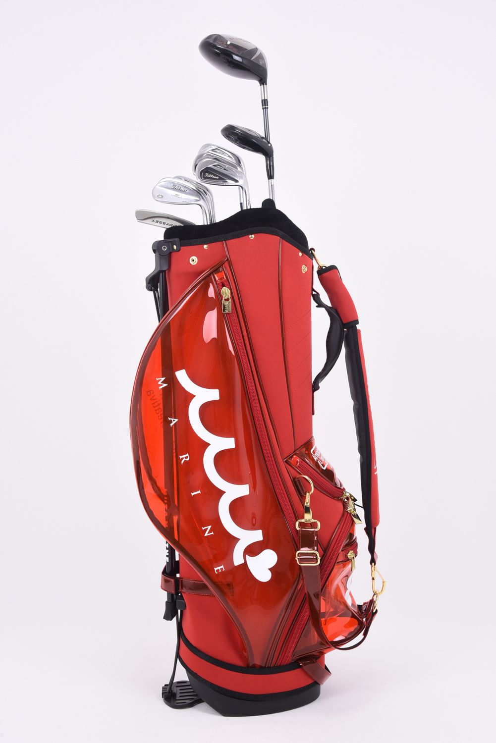 【銀行振込・代金引換不可】【返品・交換不可】 CADDY BAG / ネオプレン＆PVCキャディバッグ (レッド)