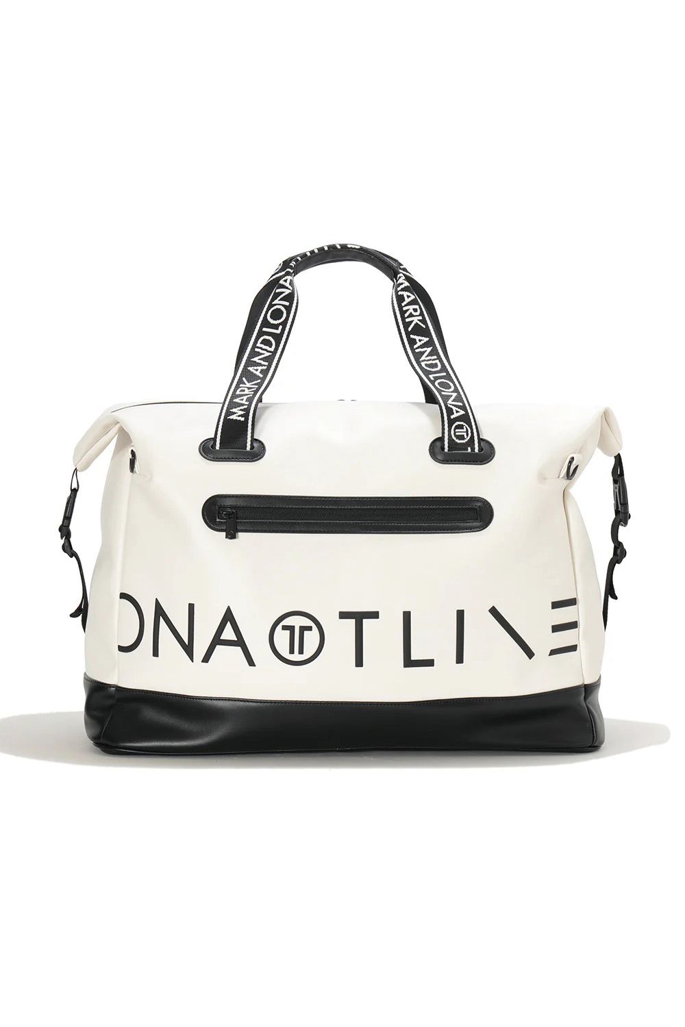 【26SS】【T-LINE】 VELOCITY TRAVEL DUFFLE BAG / モノトーン シンセティックレザー 2WAYボストンバッグ (ホワイト)