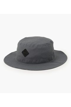 【26SS】 MEN’S SEERSUCKER WIDE HAT / シアサッカー ダイヤモンドロゴ ワイドハット (チャコール)