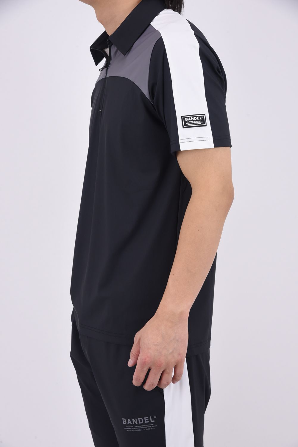 【26SS】 SWITCH ZIP POLO / 3カラー スウィッチ ジップポロシャツ (ブラック)