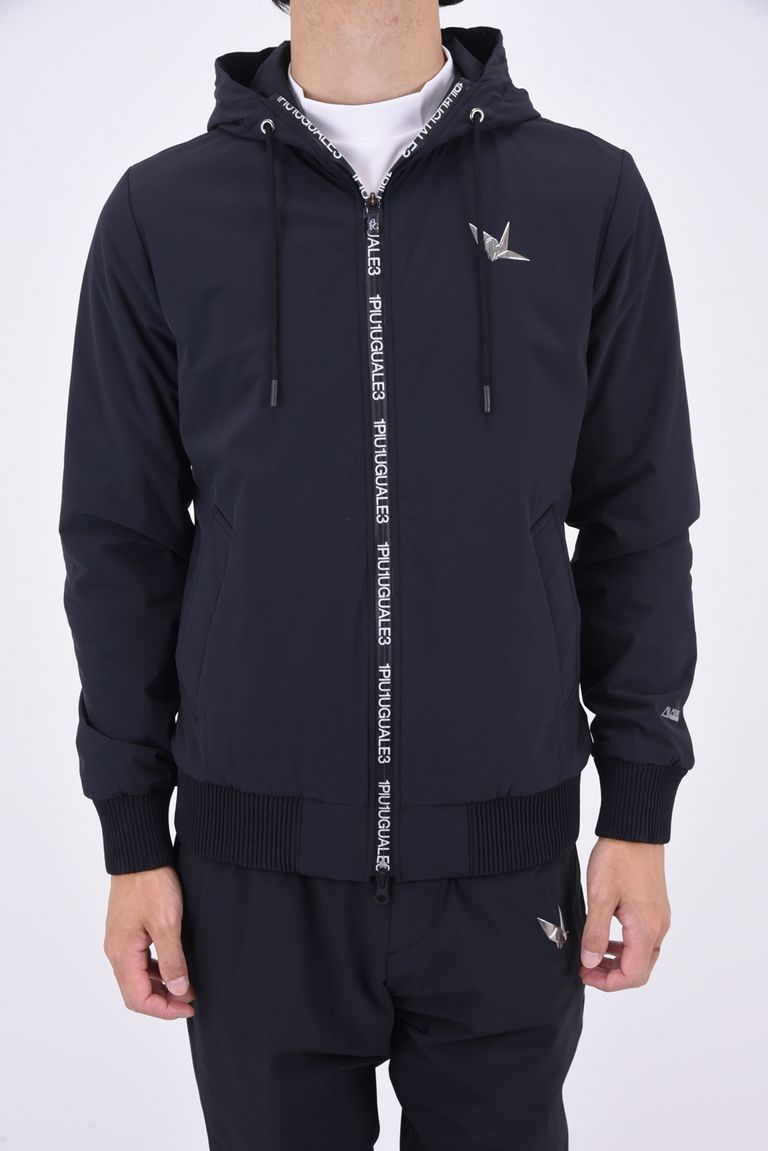1PIU1UGUALE3 GOLF - ZIP SHAKA PARKA / バックロゴ ポーラテック 