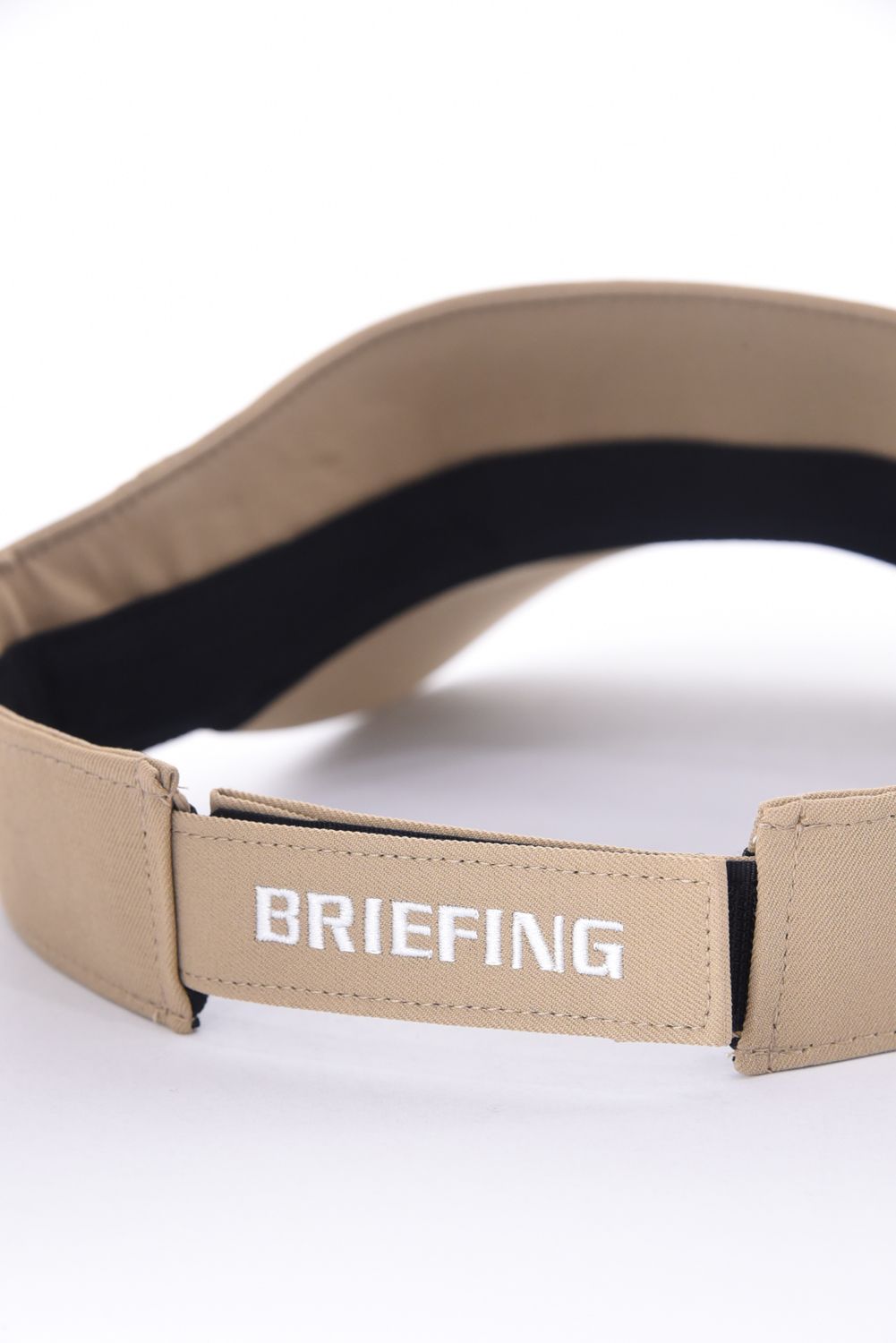 【26SS】 MEN’S ROUND LOGO VISOR / アシンメトリー ラウンドロゴ サンバイザー (ベージュ)