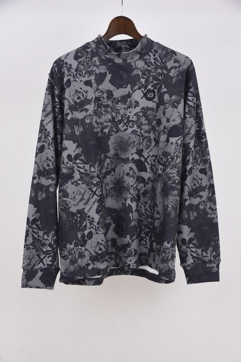 【25AW】 FLOWER CAMO L/S HIGHNECK / フラワーカモ ロングスリーブ ハイネックTシャツ (グレー)