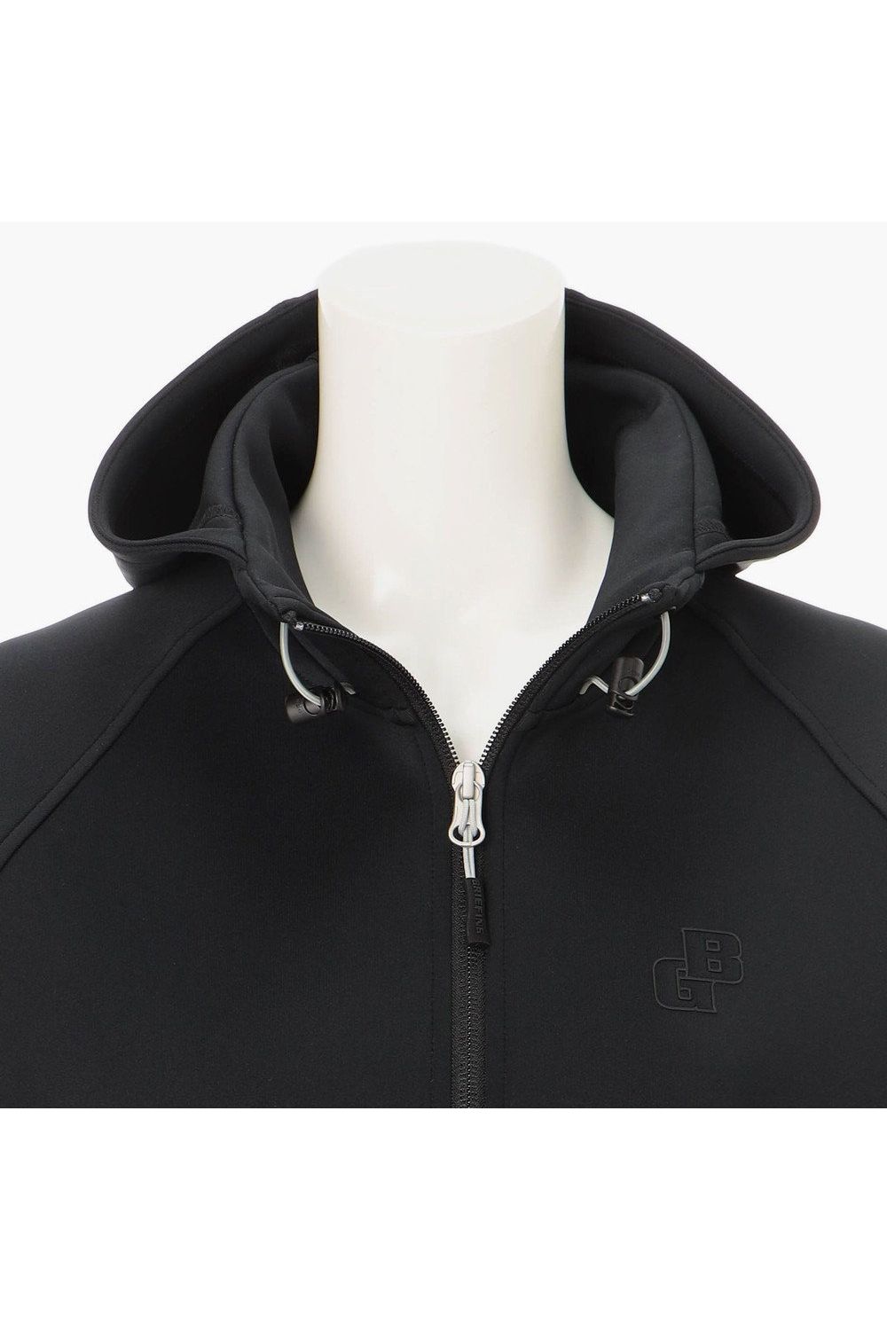 【26AW】【レディース】 WOMEN’S STITCHED 3D LOGO PARKA / ストレッチジャージ 3Dステッチロゴ ジップアップパーカー (ブラック)