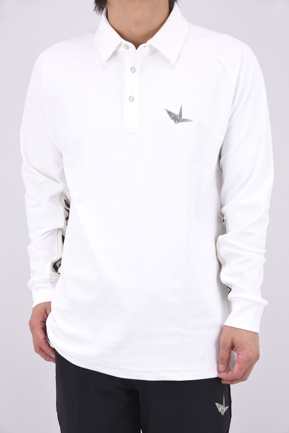 【26AW】 Sleeve LogoLong Sleeve Polo / スリーブロゴ 長袖ポロシャツ (ホワイト)