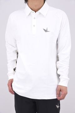 【26AW】 Sleeve LogoLong Sleeve Polo / スリーブロゴ 長袖ポロシャツ (ホワイト)