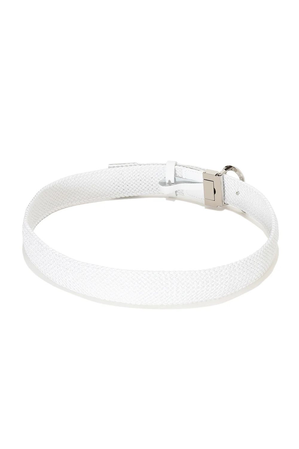 【26AW】 EL. STRETCH MESH BELT / オリジナルスカルバックル メッシュベルト (ホワイト)