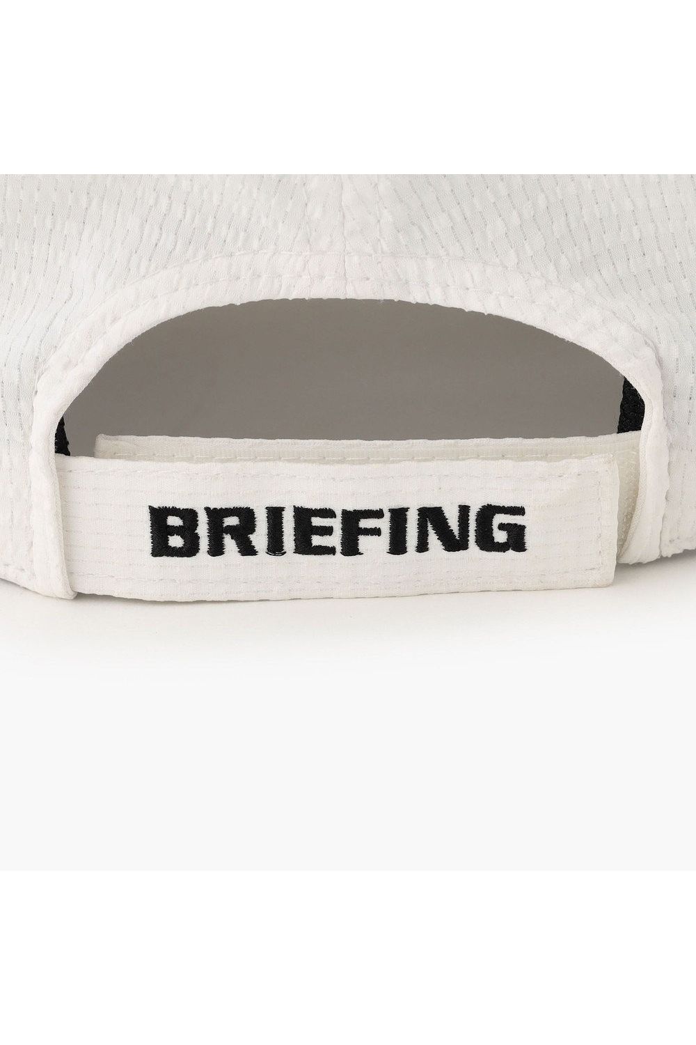 【26SS】【レディース】 WOMEN’S SEERSUCKER CORD STRAP CAP / シアサッカー コードストラップ付き キャップ (ホワイト)