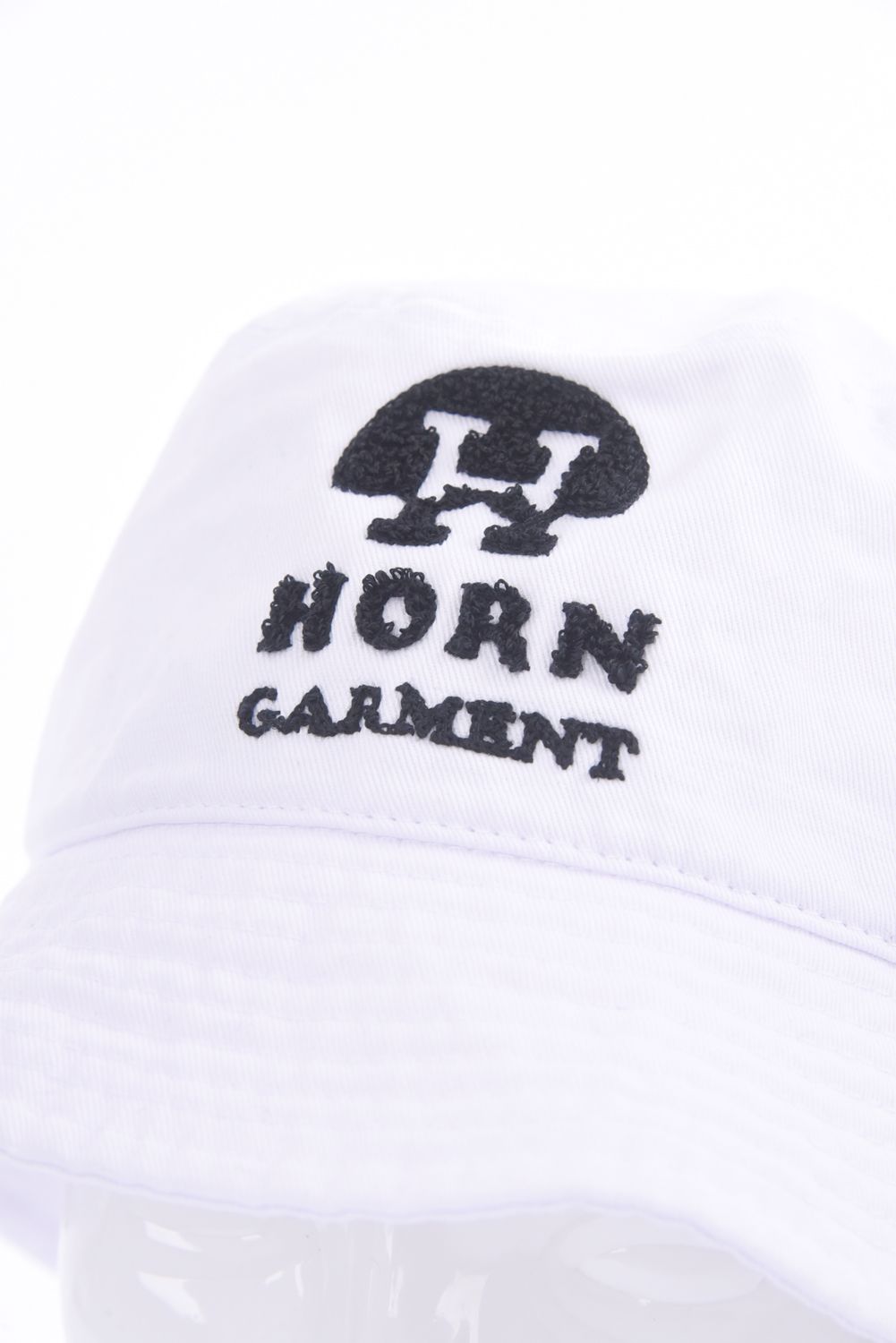 【25SS】 WAVE'N SUN BUCKET HAT / パイル風ロゴ刺繍 バケットハット (ホワイト)