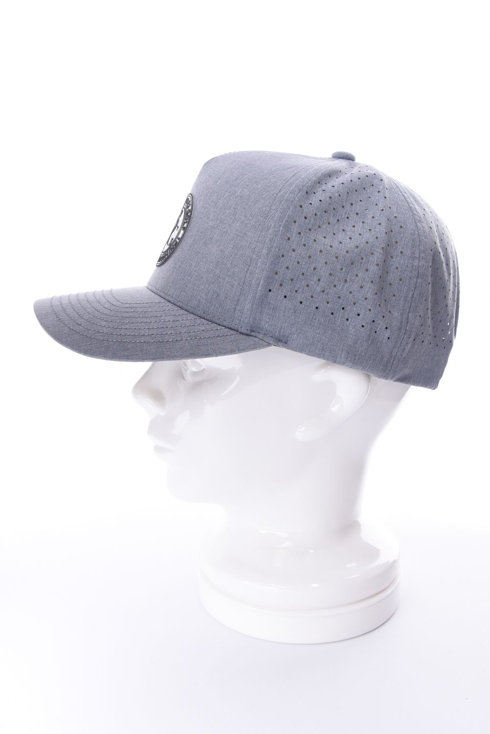 【26SS】 SNAPBACK CAP 113G / サークルデザイン パンチングメッシュ スナップバックキャップ  (グレー)