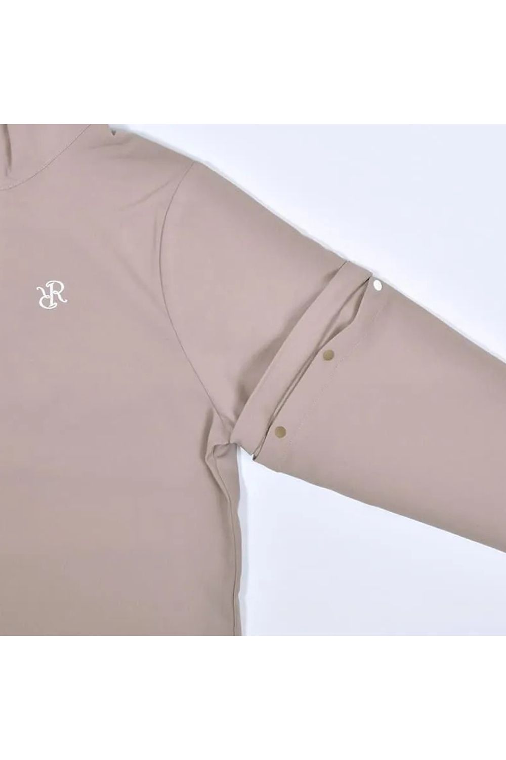 【26AW】【レディース】 DETACHABLE HALF ZIP SHIRT / スムースストレッチ生地 スリーブデタッチャブル 2WAYハーフジップシャツ (ベージュ)*