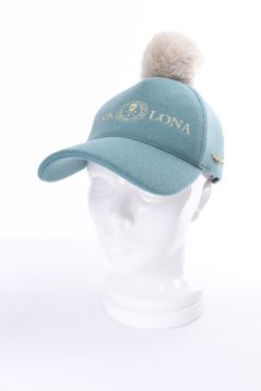 【レディース】ATLANTRIS SPARKLE POM CAP / エコファー梵天 キャップ (ミント)