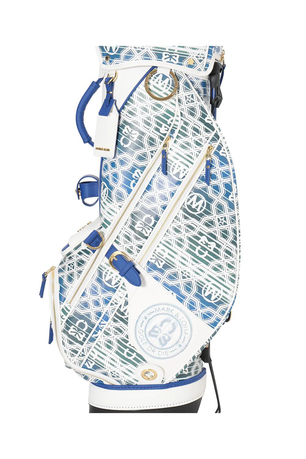 【26SS】【銀行振込・代金引換不可】【返品・交換不可】 RITMO MONOGRAM STAND BAG / ジオメトリックパターン スタンドタイプ キャディバッグ (ホワイト)