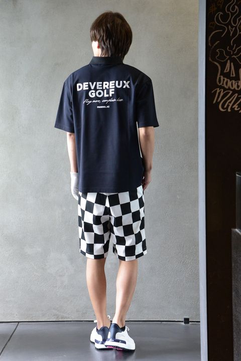 【DEVEREUX GOLF】 定番ポロ+チェッカーショーツを使用したスタイリング①