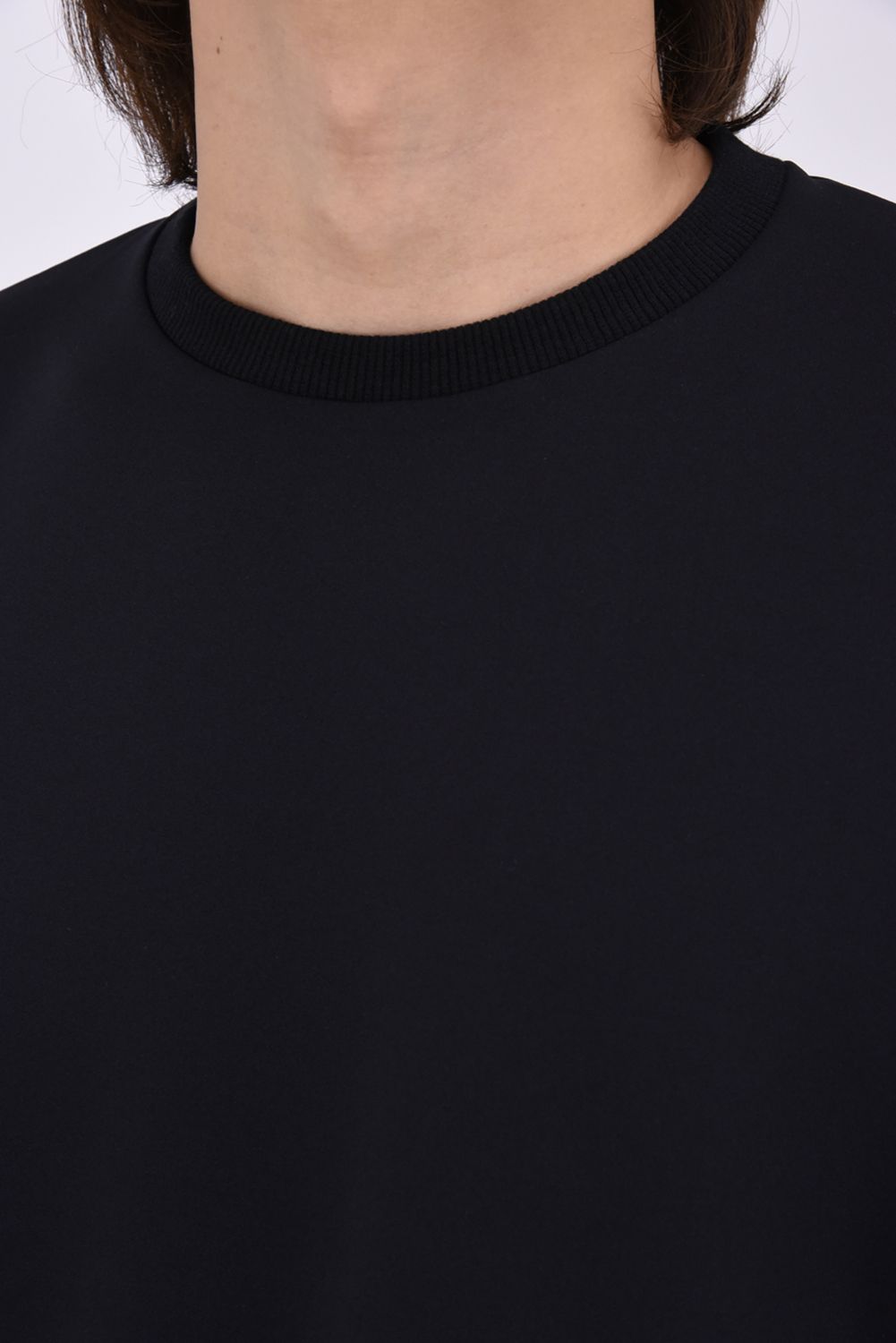 【26AW】 【ユニセックス対応】 JERSEY SWEATSHIRT / ダンボールニット バックプリント スウェットシャツ (ブラック)