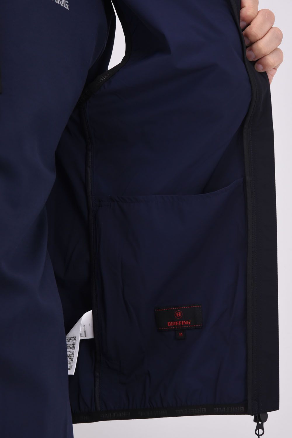 MEN'S WIND VEST / 4WAYストレッチ ジップアップベスト (ネイビー)
