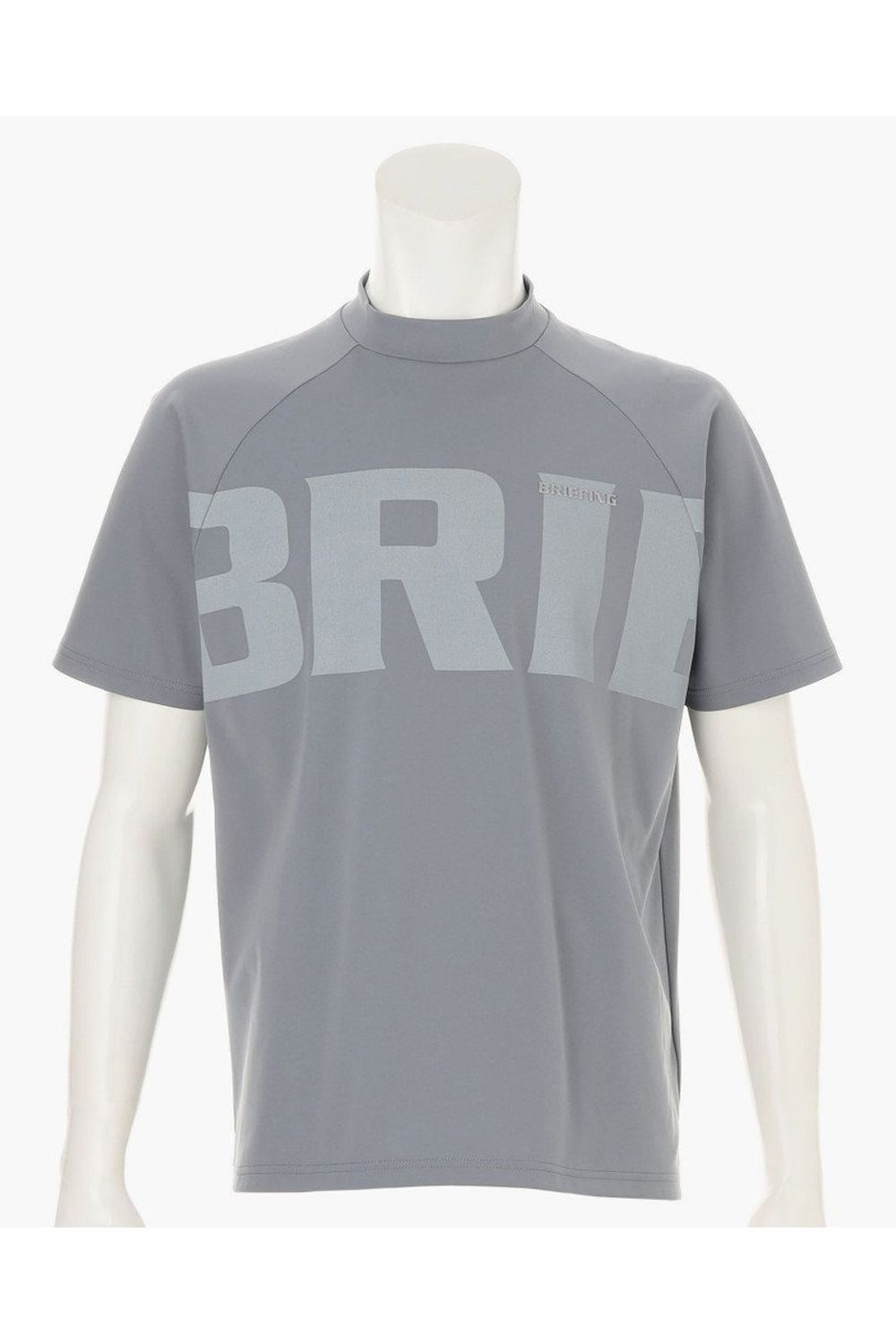 【26SS】 MEN’S BIG BEAT HIGHNECK / ビッグロゴ リラックスフィット モックネックTシャツ (グレー)