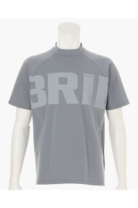 【26SS】 MEN’S BIG BEAT HIGHNECK / ビッグロゴ リラックスフィット モックネックTシャツ (グレー)