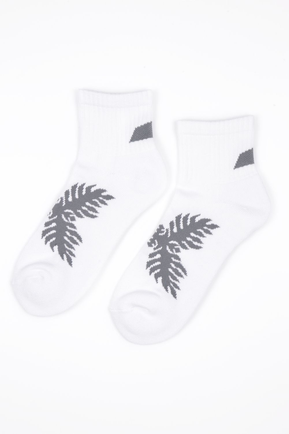【26AW】 Ankle Socks（Laua’e） / ハワイアンキルトジャカード アンクルソックス (ホワイト)