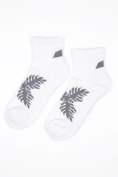 【26AW】 Ankle Socks（Laua’e） / ハワイアンキルトジャカード アンクルソックス (ホワイト)
