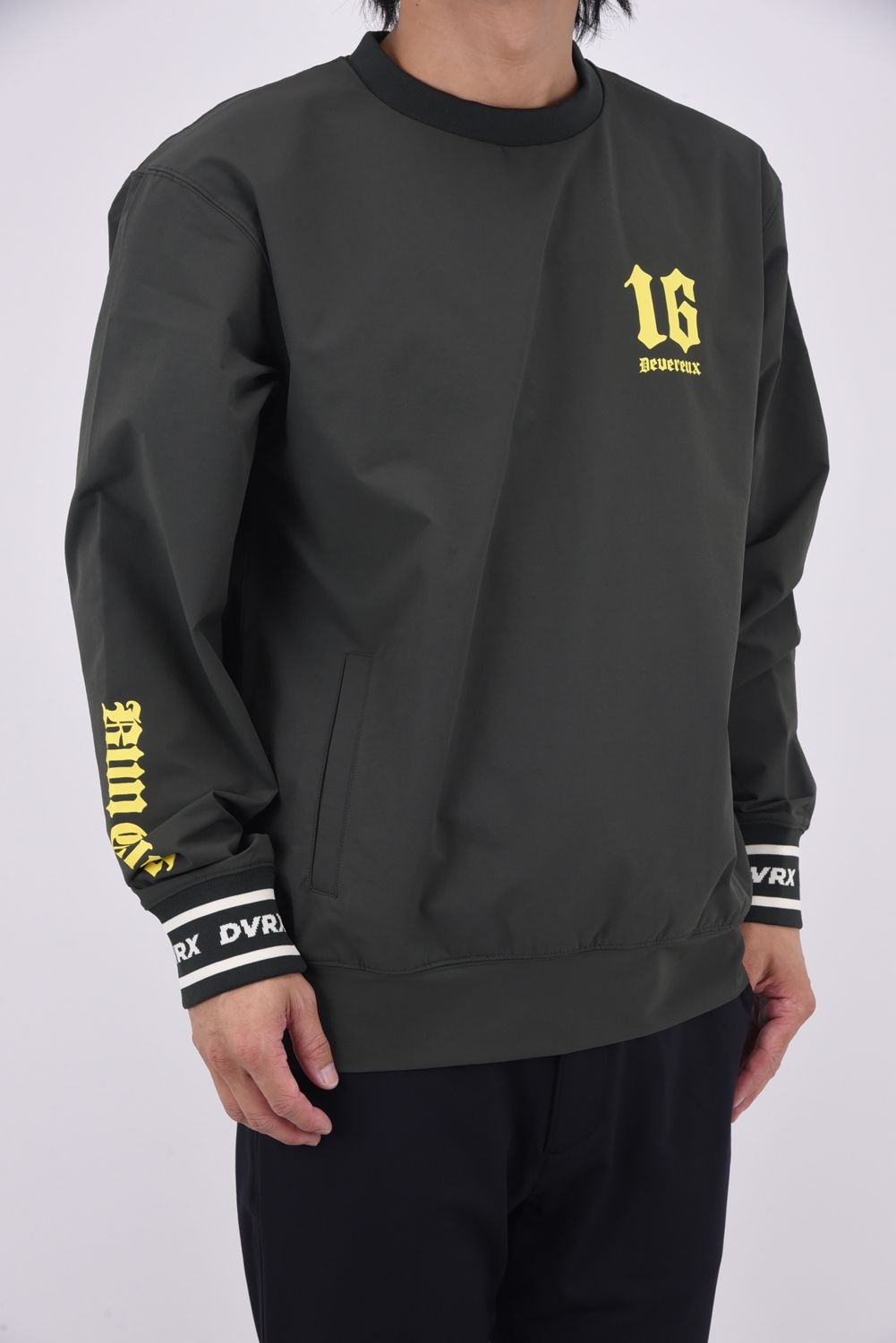 【25AW】 4WAY Dead man running crew / コーデュラ生地 Dead manバックプリント スニードジャック (カーキ)