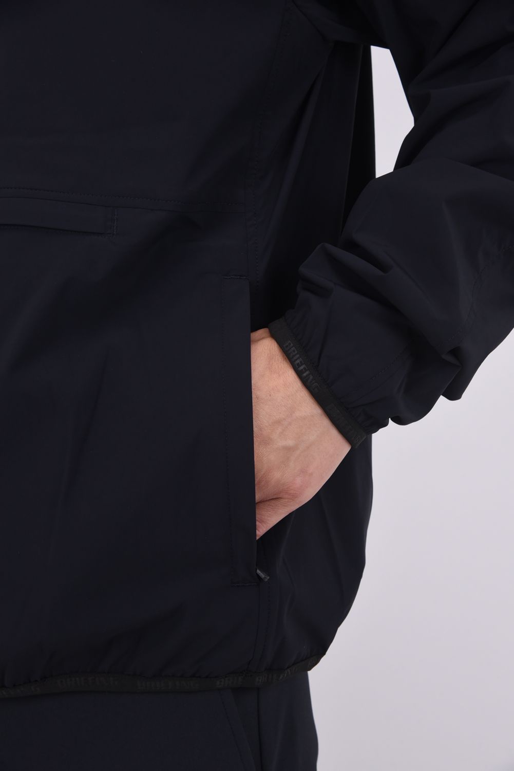 【25AW】 POCKETABLE WIND ANORAK / ポケッタブル アノラックライトパーカー (ブラック)