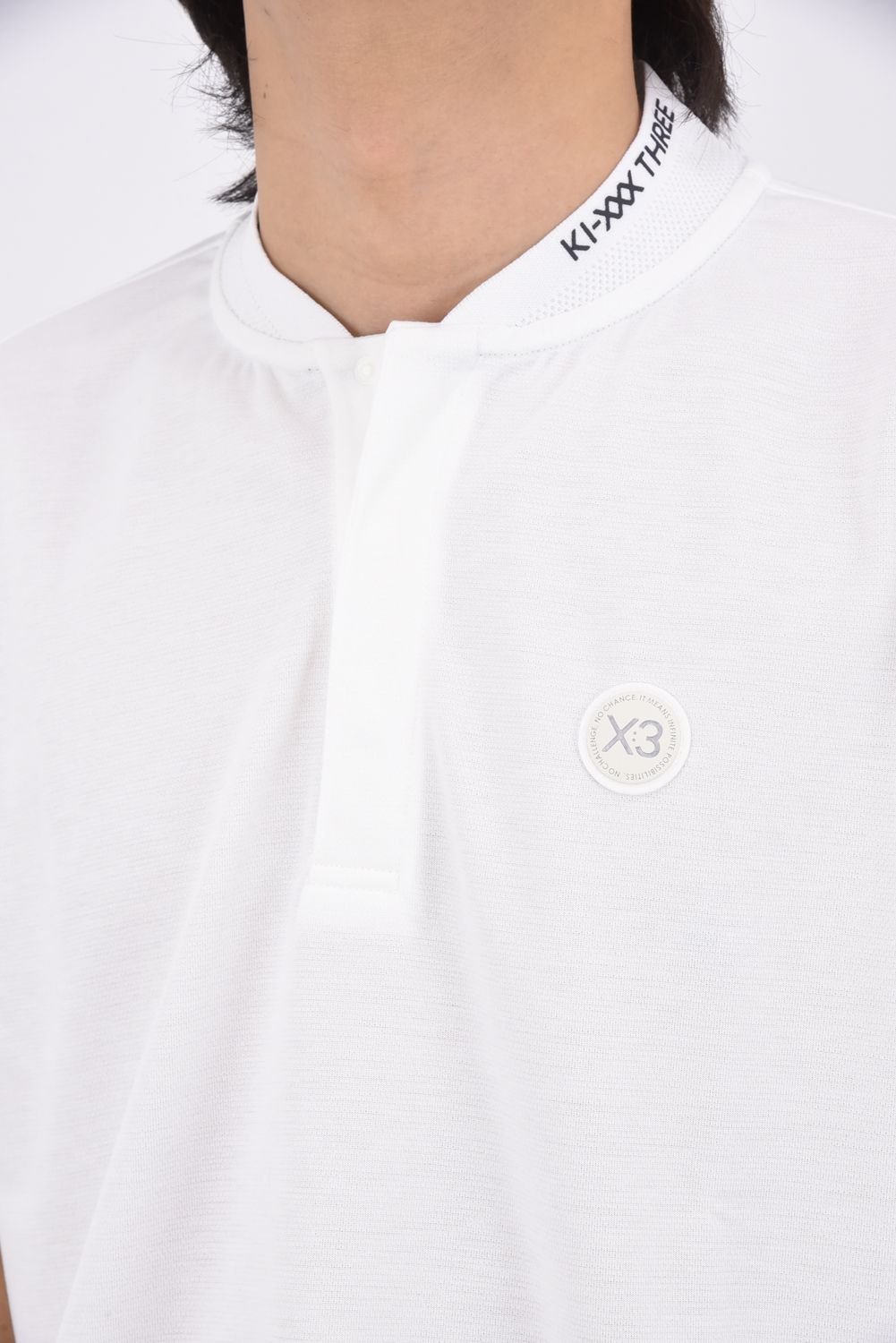 【26SS】 STAND COLLAR POLO SHIRT / スタンドカラー ポロシャツ (ホワイト)