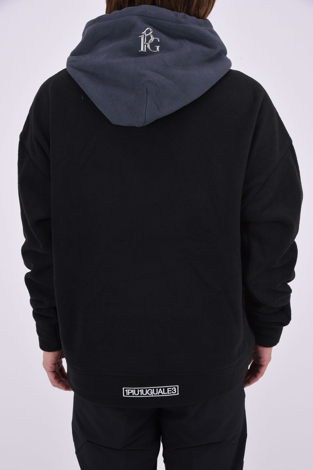 【26AW】 Fleece Hoodie / ツートーン フリースパーカー (ブラック)