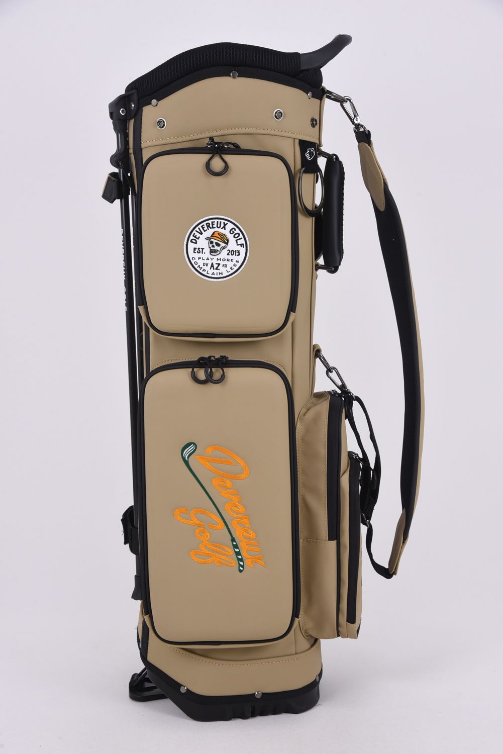 【26SS】【銀行振込・代金引換不可】【返品・交換不可】 DVG DEEP SIDE POCKET CADDIE BAG / ディープサイドポケット スタンドタイプ キャディバッグ (マッシュルーム)