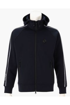 【26AW】 MEN’S WARM LINE PARKA / ダンボールニット サイドライン ジップアップパーカー (ネイビー)