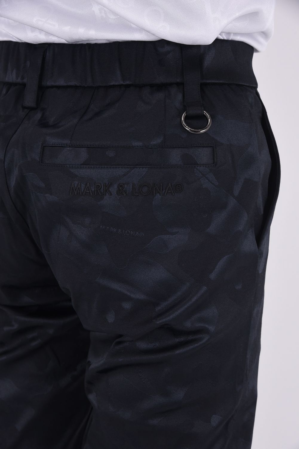【2025AW】 GAUGE STRETCH JACQUARD PANTS / オリジナルカモジャカード ストレッチロングパンツ (ブラック)