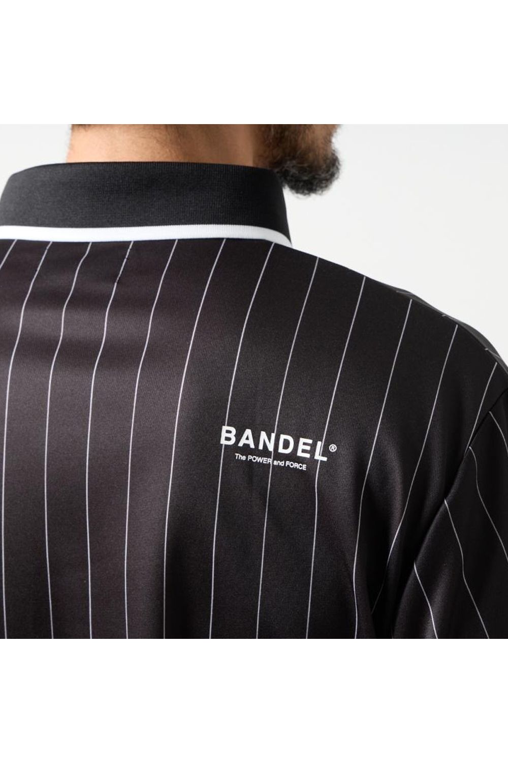 【26SS】 PINSTRIPE POLO SHIRT / ピンストライプ ポロシャツ (ブラック)