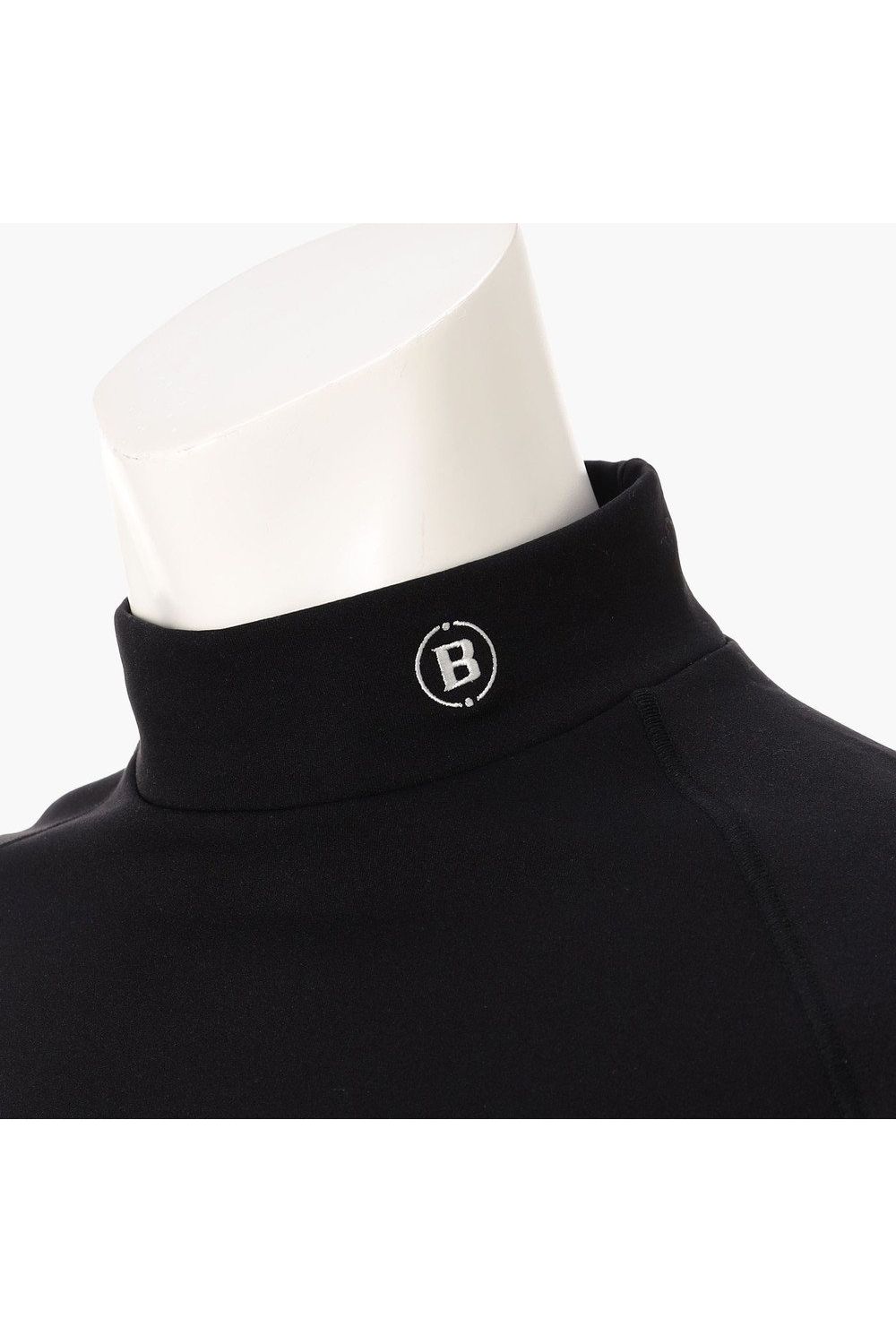 【26AW】 MEN’S WARM LS HIGHNECK / 秋冬仕様 起毛素材 ベーシック 長袖モックネックTシャツ (ブラック)