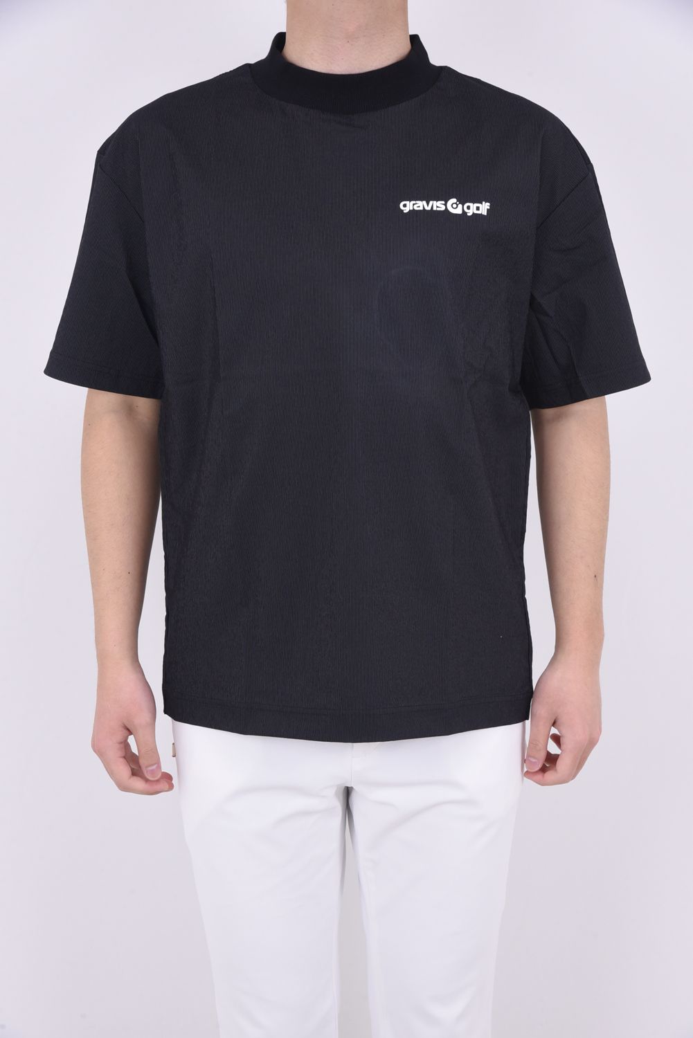 gravis golf - FREEDOM MOCK NECK TEE / ロゴプリント ストレッチ