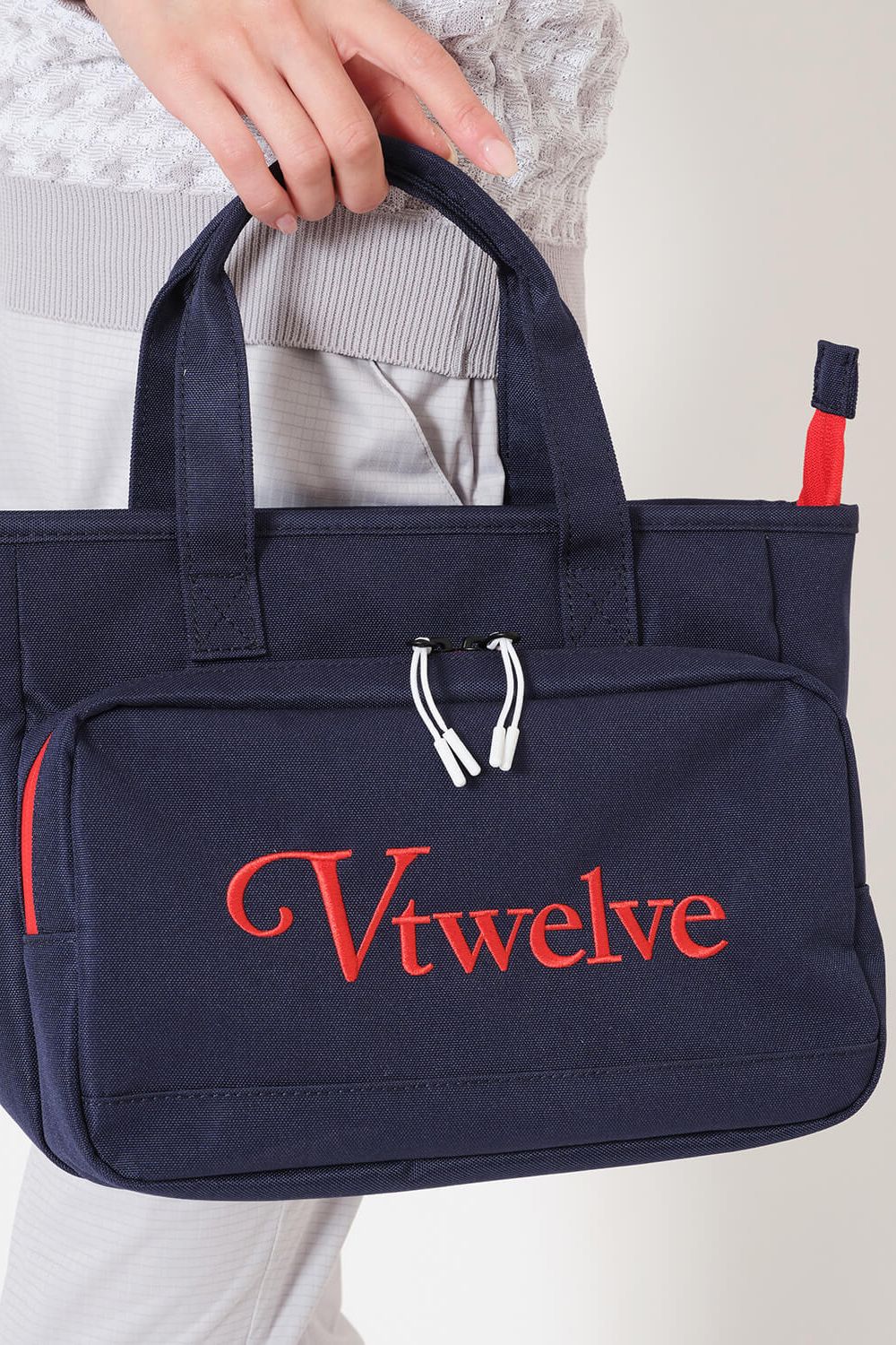 【26SS】 ZP CART BAG / ブランドロゴ刺繍 保冷ポケット付きカートバッグ (ネイビー)