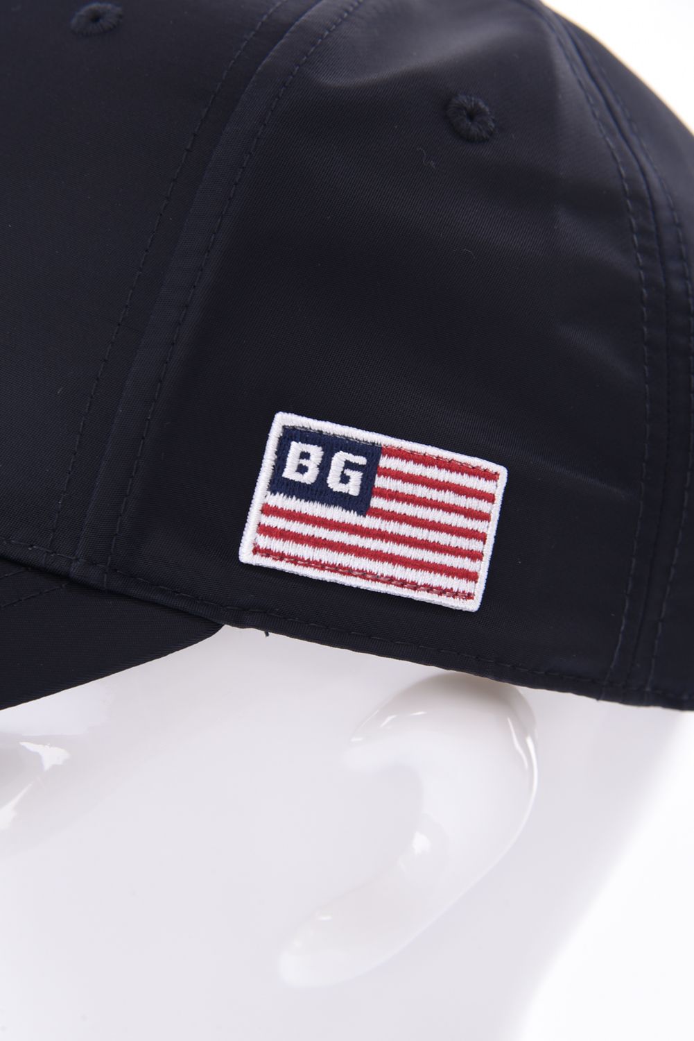 MENS TWILL INITIAL CAP / イニシャル ワッペン キャップ (ブラック)
