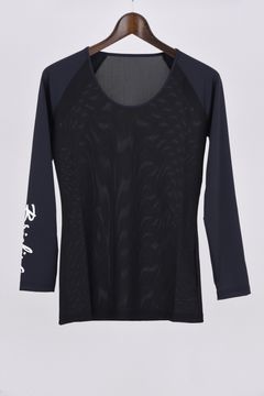 【レディース】 WOMNENS UNDER SHIRT / ブランドロゴ Uネック ストレッチ アンダーシャツ (ブラック)