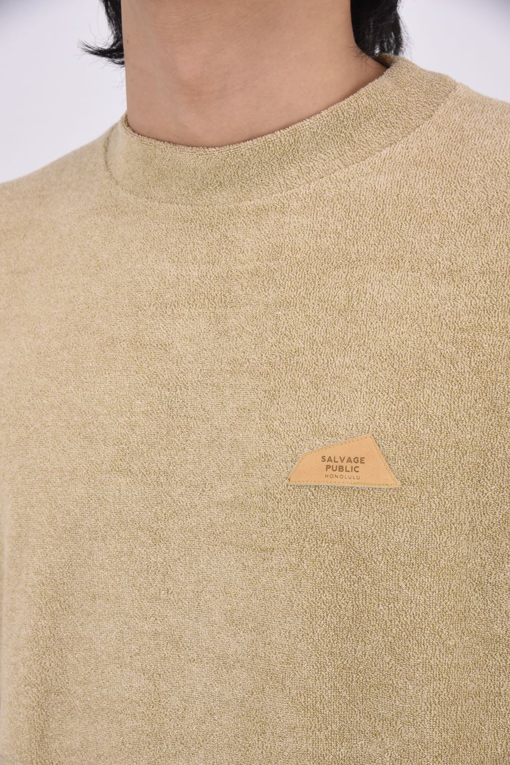【26SS】 3.6PILE Mockneck SS / 3.6パイル モックネックTシャツ (ベージュ)