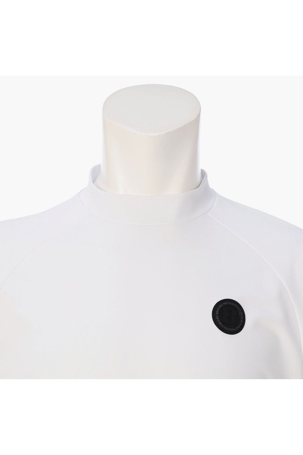 【26SS】 CE MEN’S BACK LOGO LINE HIGHNECK RF / ロゴテープ リラックスフィット モックネックTシャツ (ホワイト)