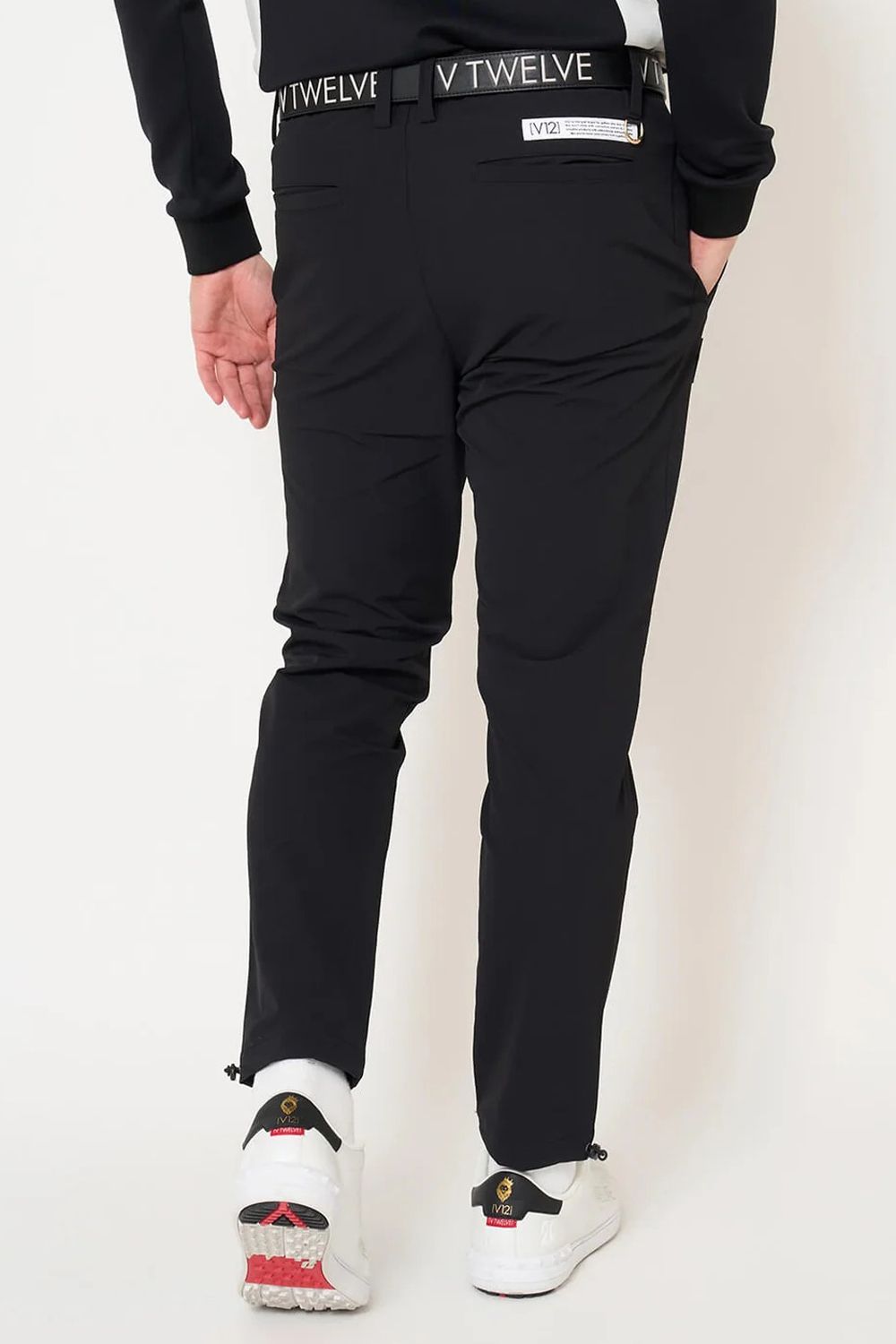【26AW】 WB PANTS / サイドロゴ ウエストゴム ロングパンツ (ブラック)