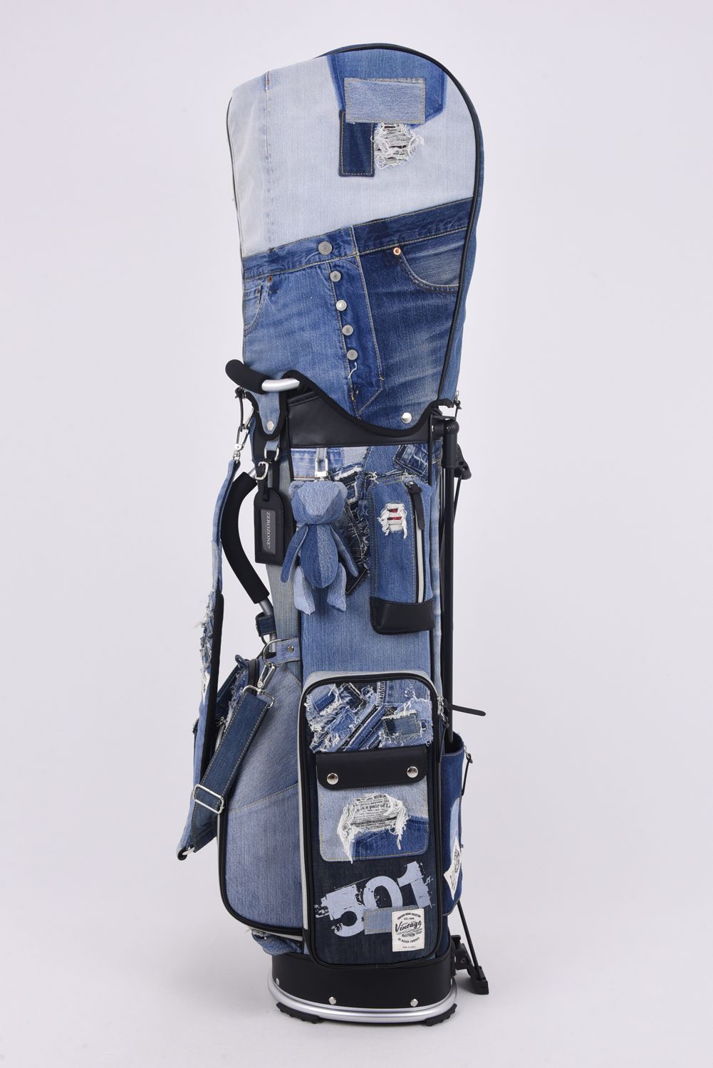 【銀行振込・代金引換不可】【返品・交換不可】 ヴィンテージ501デニム スタンド キャディバッグ