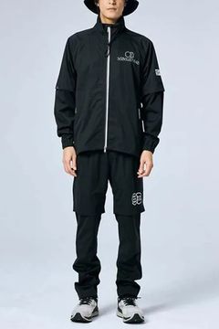 【26SS】【セットアップ】 25L RAIN SET UP / ハイストレッチ 2WAYレインジャケット&パンツ (ブラック)