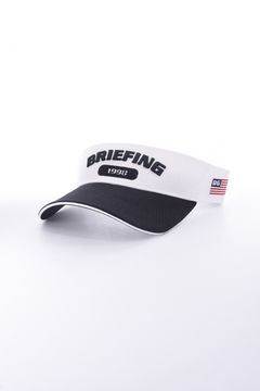 【26SS】 MEN'S COLLEGE LOGO VISOR / カレッジ風ロゴ バイカラー サンバイザー (ホワイト)