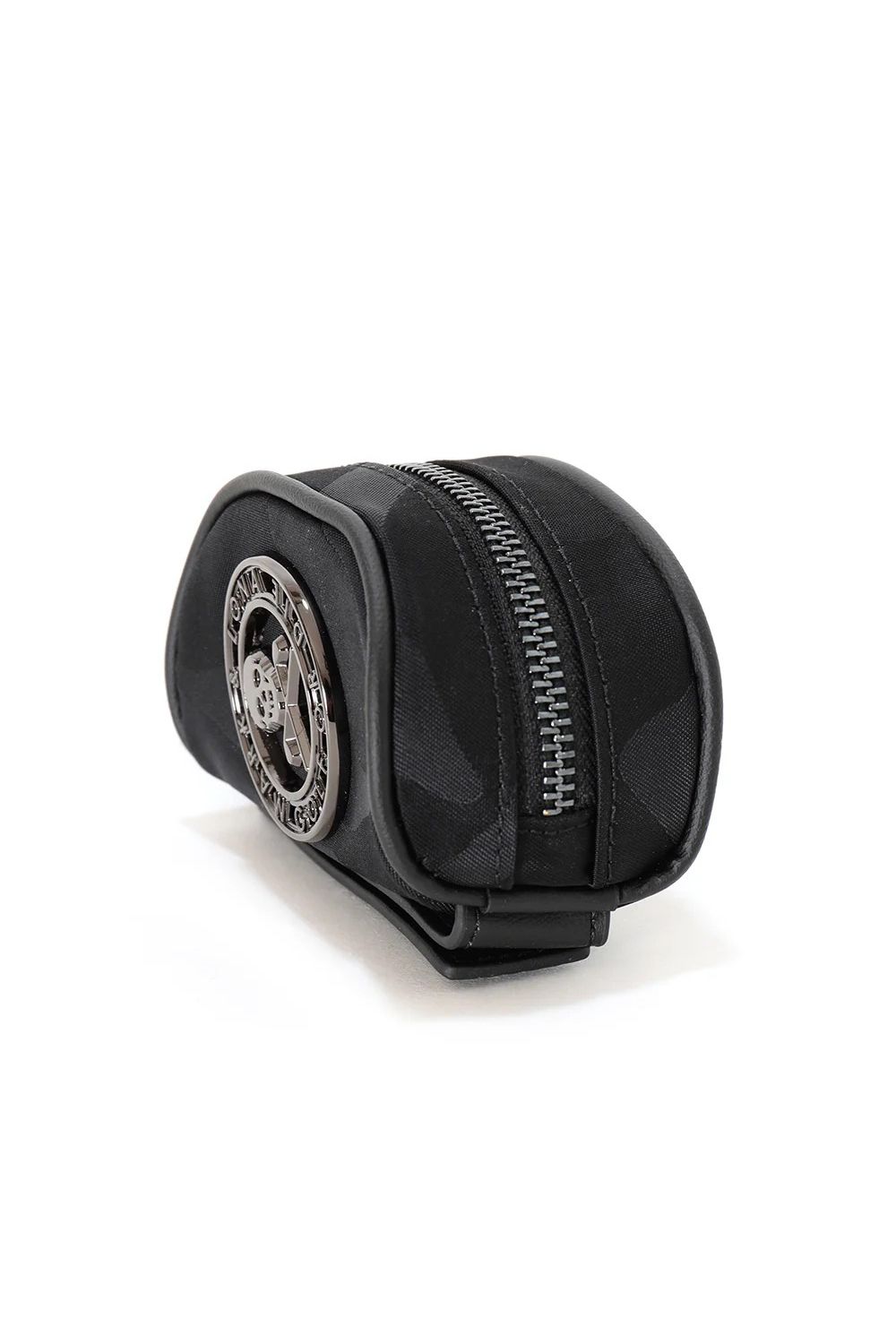 【26AW】 PREMIUM GAUGE BALL POACH / コーデュラナイロン サークルスカル スカルカモジャカード ボールポーチ (ブラック)