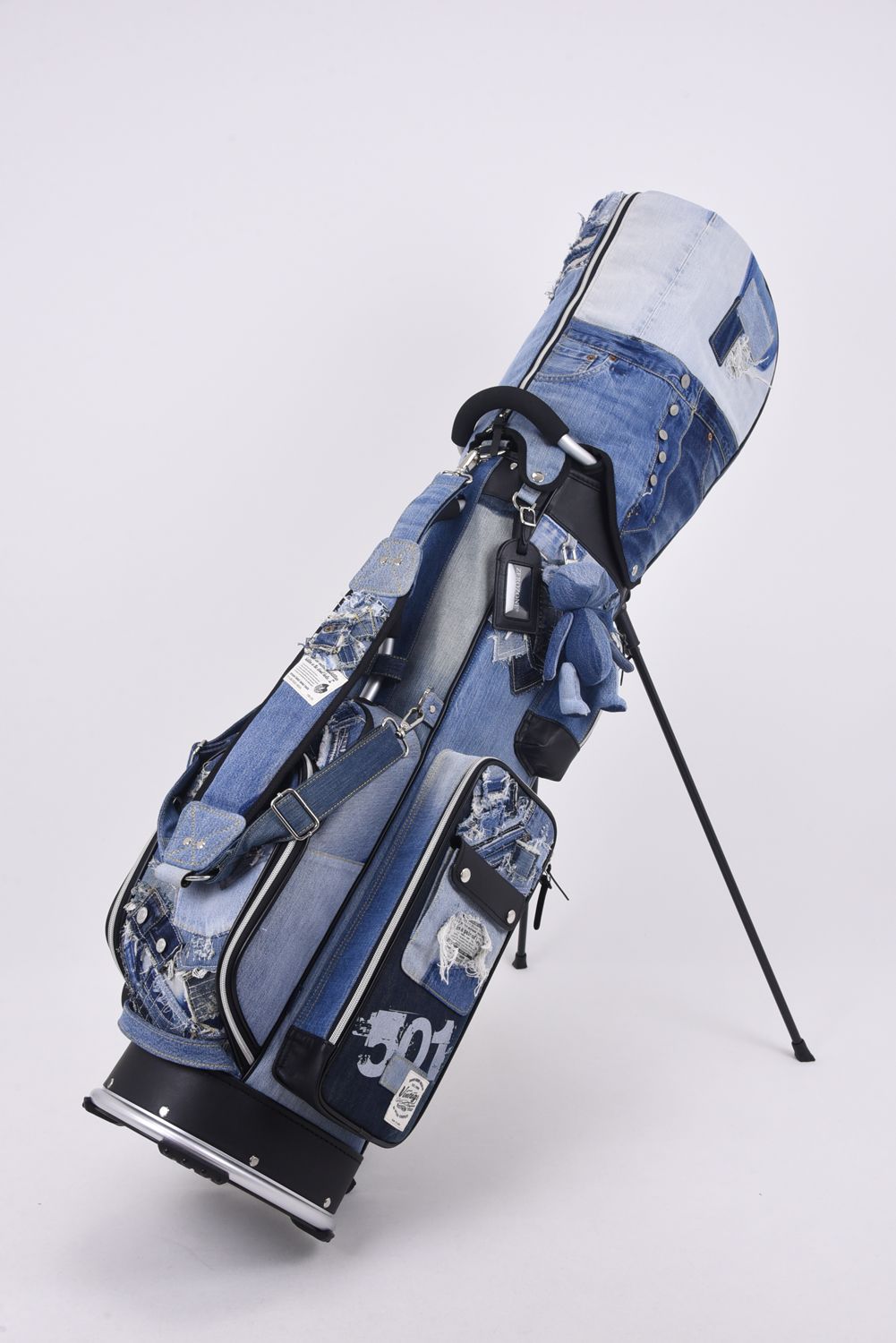 【銀行振込・代金引換不可】【返品・交換不可】 ヴィンテージ501デニム スタンド キャディバッグ